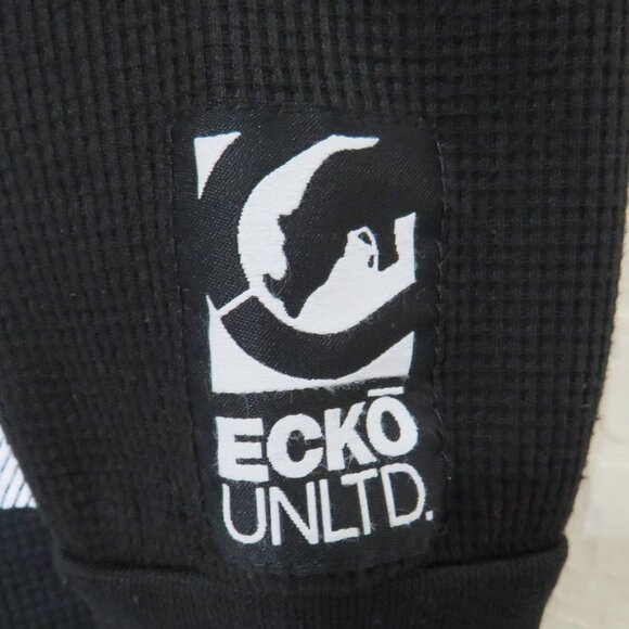 ECKO UNLTD* Men's Long Sleeve Crew Neck High/Low Curved Hem LOGO Sweater~ XL - Picture 7 of 11